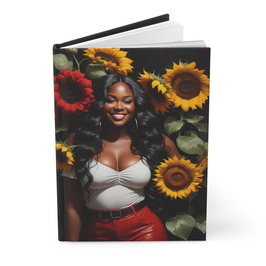 Sunflower Rose Diva | Hardcover Journal