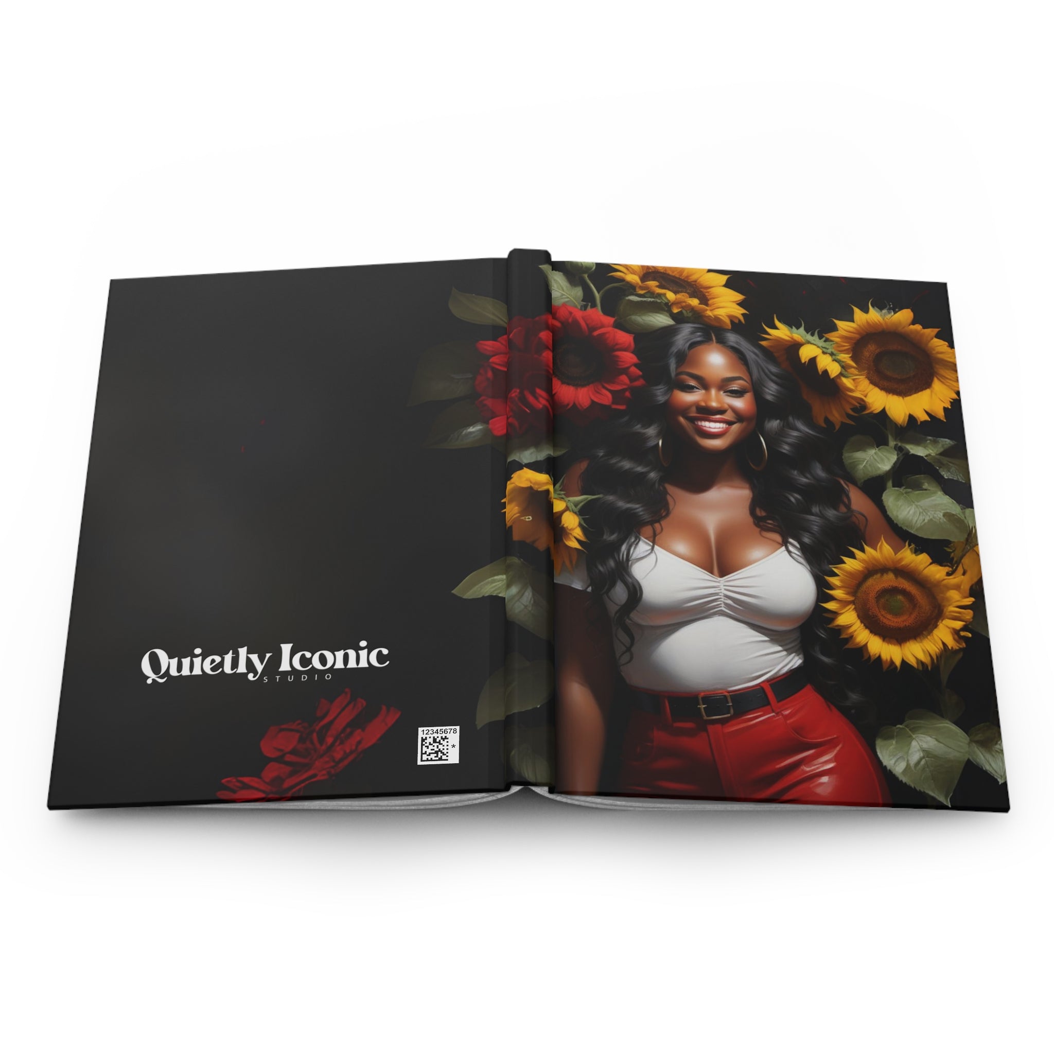 Sunflower Rose Diva | Hardcover Journal