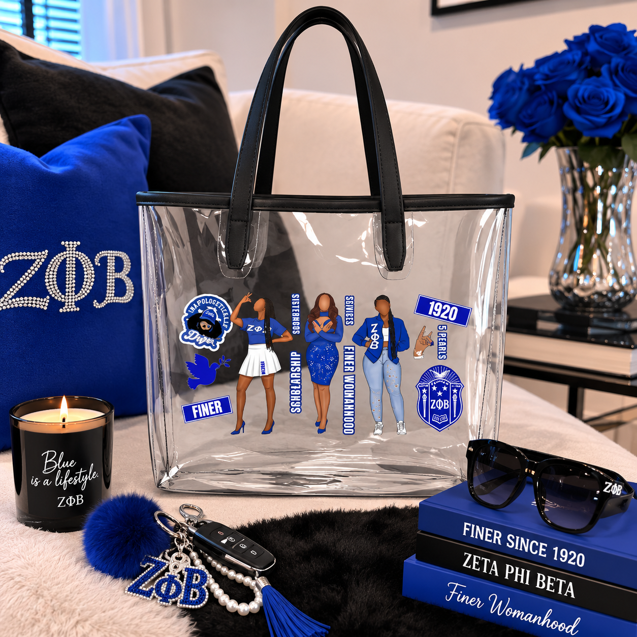 ZPB | Finer Pearlz Clear Tote Bag