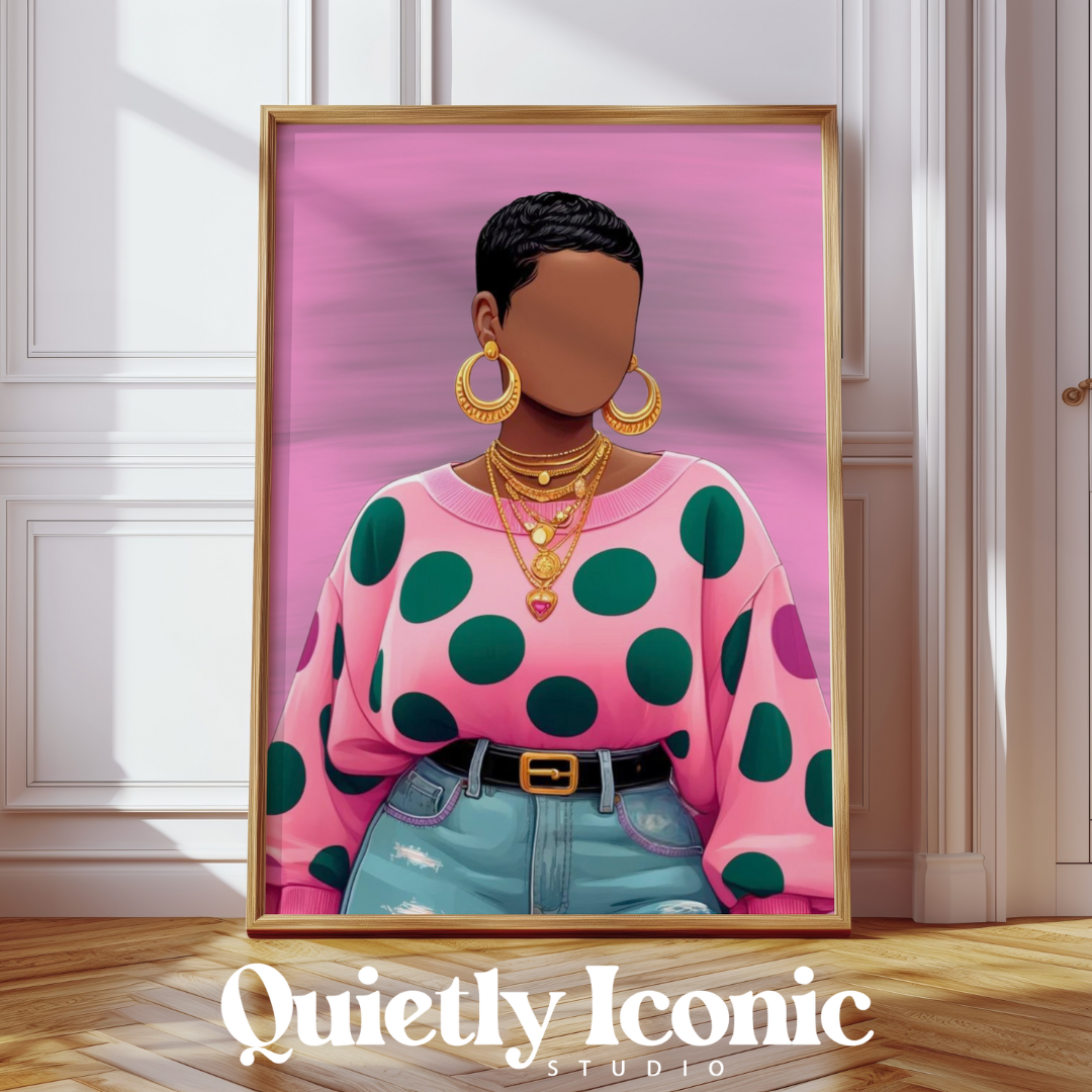 Short Hair Cutie | Art Print